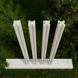 Stâlp de linie - gard beton, panouri de gard, porti metalice, boltari, garduri prefabricate | Top Gard